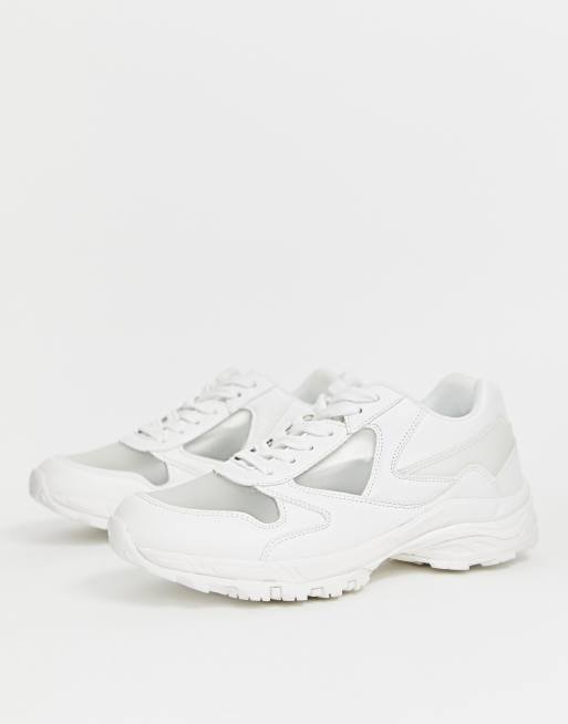 asos chunky white sneakers