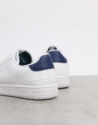 asos design sneakers in white