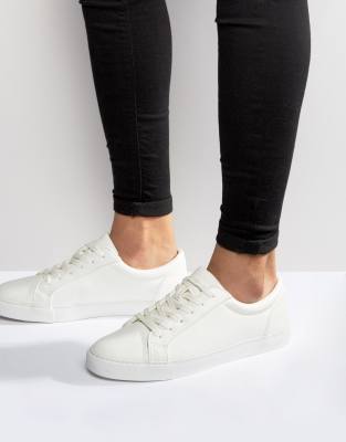 asos white slip on shoes