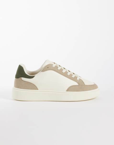 ASOS DESIGN - Sneakers med snørebånd og grøn hældetalje - view 1