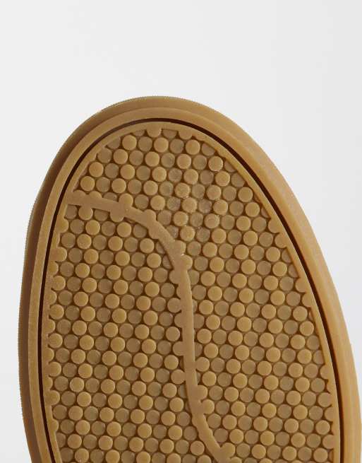 ASOS DESIGN - Sneakers med snørebånd og gummisål i mørkt khakigrønt ruskind, 4 af 5