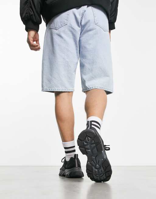 ASOS DESIGN - Sneakers met dikke zool in zwart mesh en imitatiesuède, 2 van 4