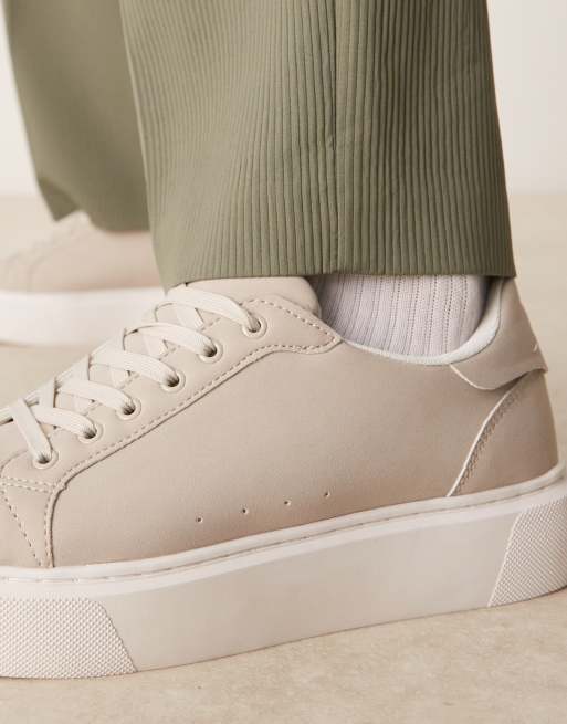ASOS DESIGN - Sneakers met veters in grijs, 4 van 5