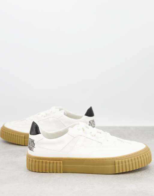 ASOS DESIGN - Sneakers met veters in wit - WHITE