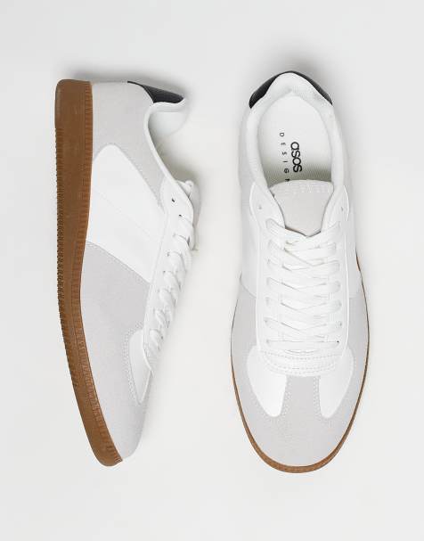 ASOS DESIGN - Sneakers rétro bianche con suola in gomma - view 1