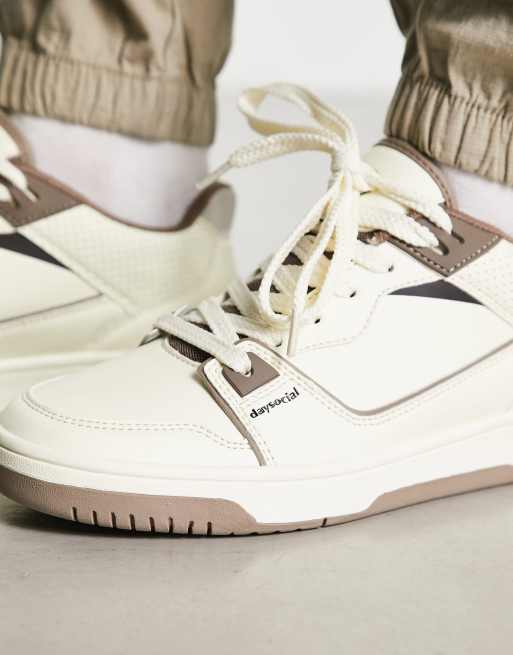 ASOS DESIGN Sneakers retro marroni e color pietra ASOS