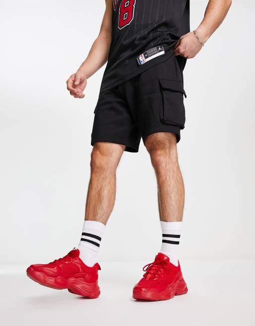 ASOS DESIGN - Sneakers rosse con pannelli in rete e suola spessa, 4 di 4