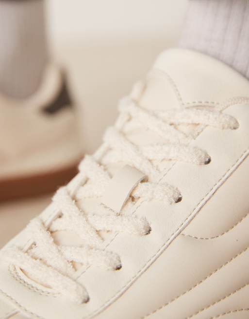 ASOS DESIGN - Sneakers stringate color pietra, 3 di 5