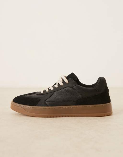 ASOS DESIGN - Sneakers stringate in camoscio con suola in gomma, 2 di 5
