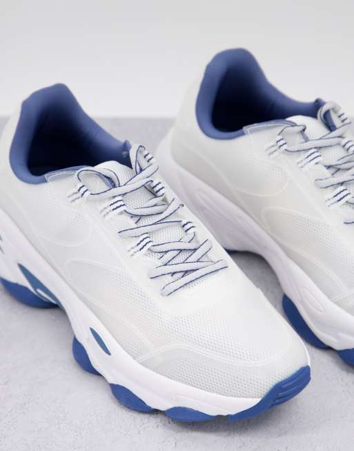 ASOS DESIGN Sneakers trasparenti con dettagli blu ASOS
