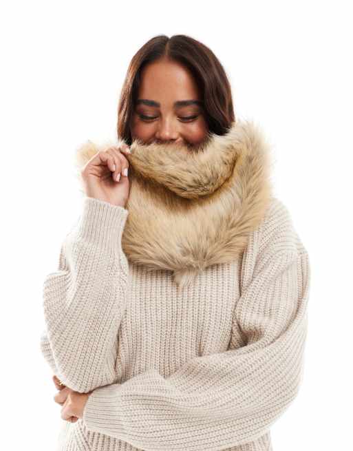 ASOS DESIGN snood in faux fur ASOS