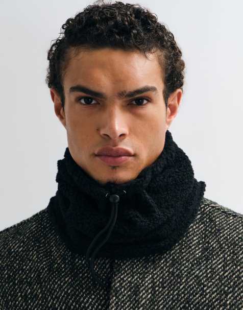ASOS DESIGN snood réversible en polaire noir - view 1