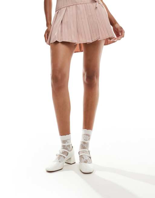ASOS DESIGN - Socco - Scarpe Mary Jane con tacco largo medio bianche, 3 di 4
