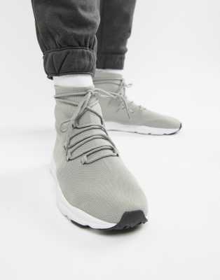 ASOS DESIGN sock trainers in grey with 