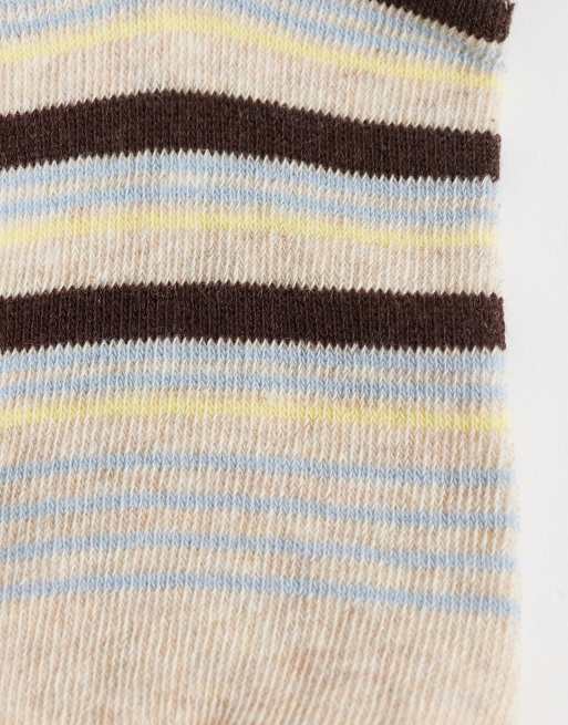 ASOS DESIGN socks in multi striped patterns, 2 of 3