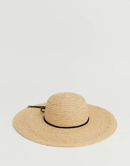 ASOS DESIGN - Soepele strohoed met gevlochten koordje en verstelbare maat, 4 van 4