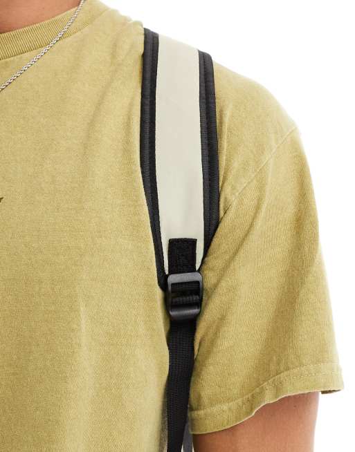ASOS DESIGN soft backpack in ecru with black detailing ASOS