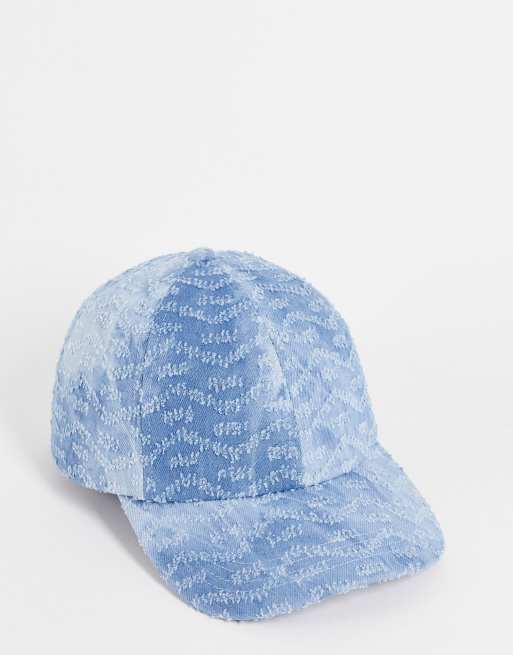 Distressed denim hot sale cap