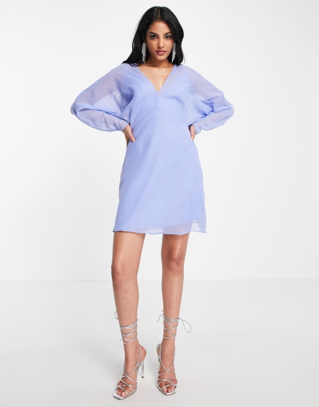 ASOS DESIGN soft batwing mini dress