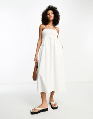 White Denim Dresses
