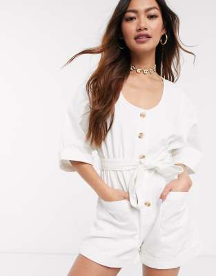 soft denim playsuit
