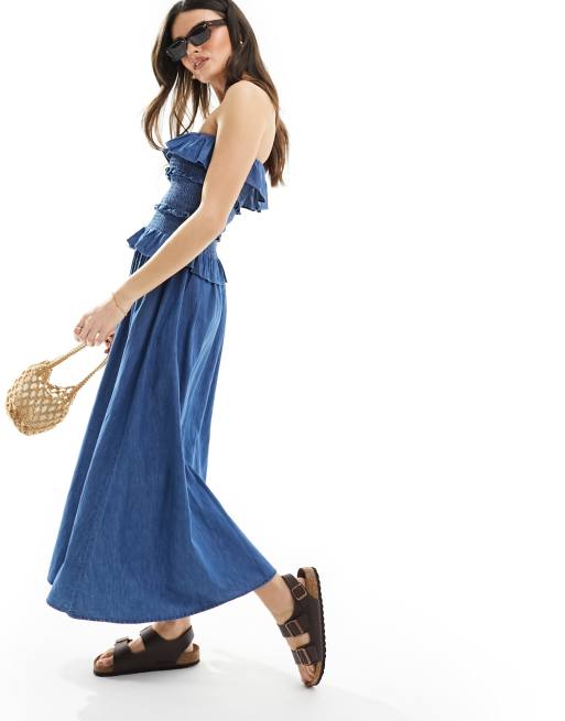 fancy dress maxi Signature Ribbed