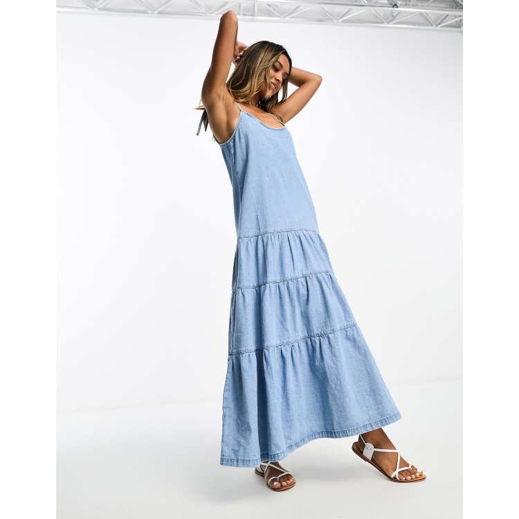 【 JEANS】Strappy Rip Midi Dress ★送料・関税込★ Angel Eyes Denim Midi Dress – Z SUPPLY