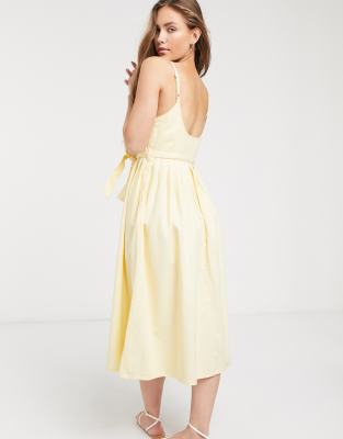 asos denim midi dress