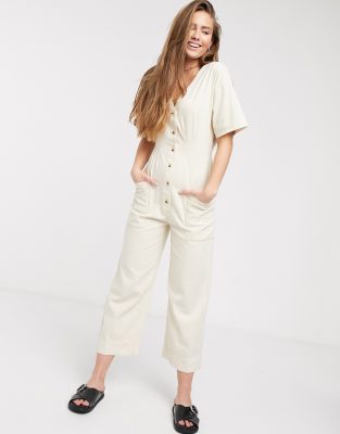 blue jean jumpsuit