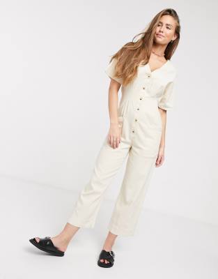 soft denim boiler suit