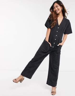 soft denim boiler suit