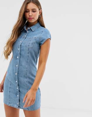 soft denim shirt dress