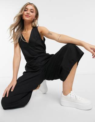 black denim jumpsuit womens