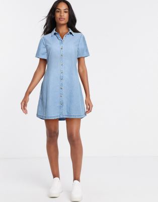 soft denim shirt dress