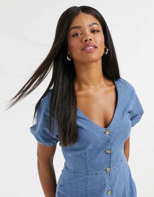 Denim best sale dress asos