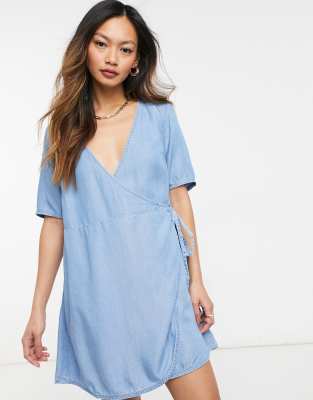 asos denim smock dress