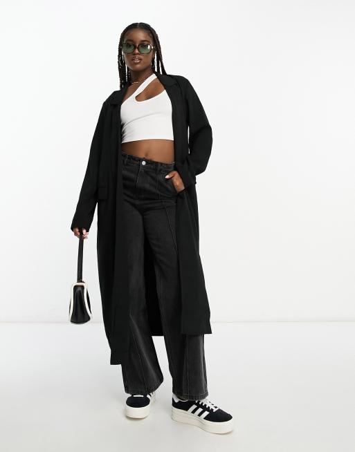 Asos black deals duster coat