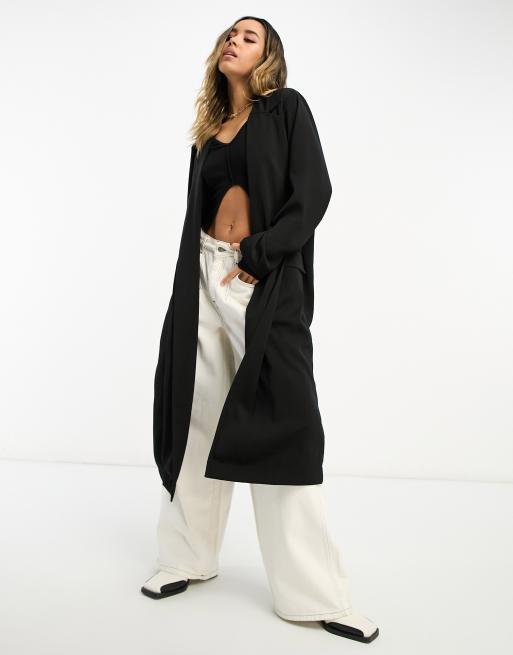 Black duster outlet coat