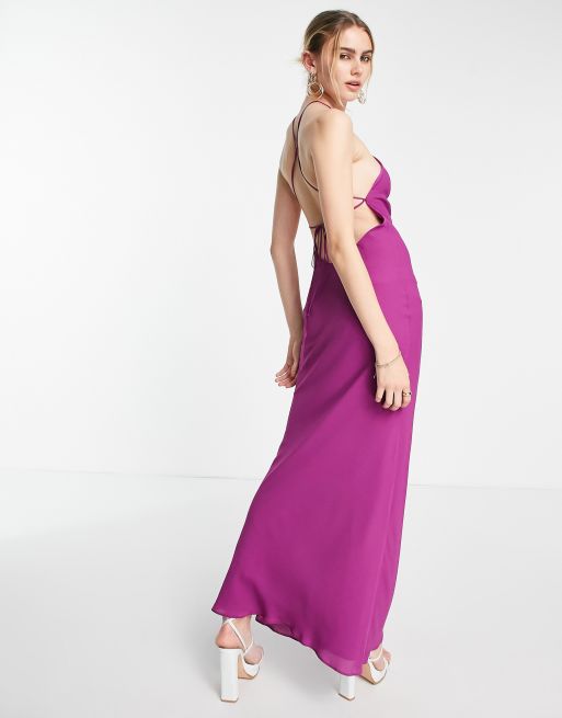 Asos magenta dress hotsell