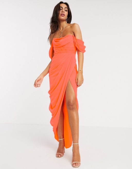 Asos bandeau best sale maxi dress