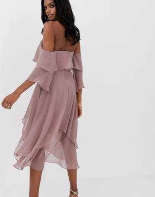 asos layered dress