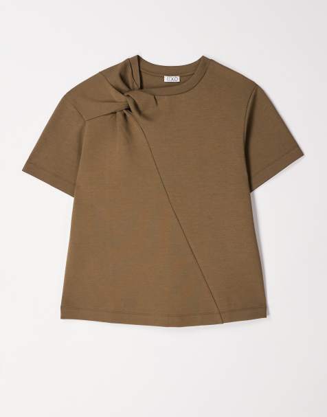 ASOS DESIGN soft long sleeve shrunken tee in raven - view 1