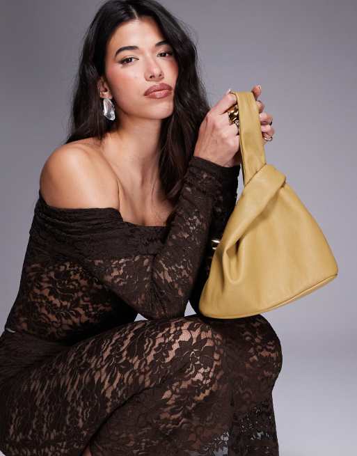 Clutch Bag Asos Small Bags ASOS DESIGN Ruched Grab Clutch Bag With