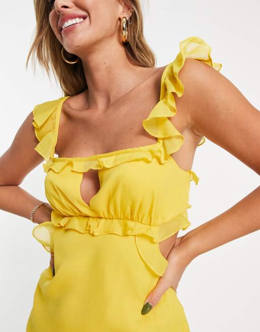 Asos design hot sale yellow dress