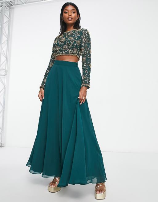 Lehenga skirt outlet with long top