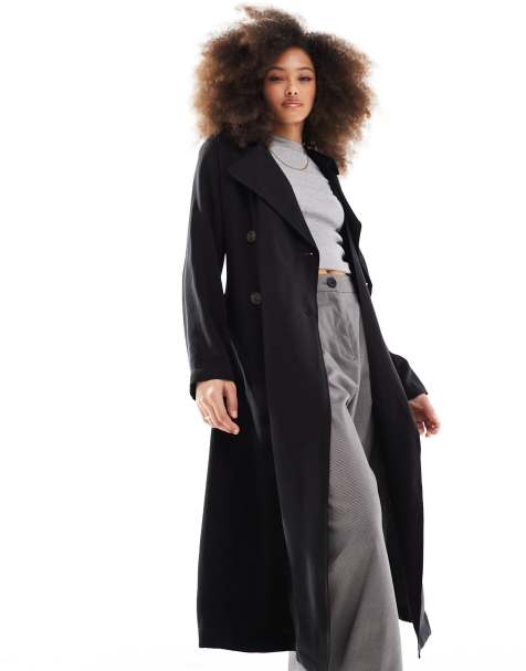 Wool Coat, Black Coat, Swing Coat, Long Coat, Long Coat Dress