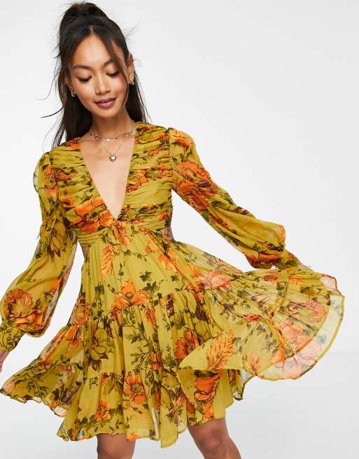 Floral shop colour dress