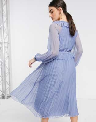 dusty blue dress asos