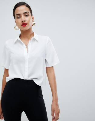 asos short sleeve blouse