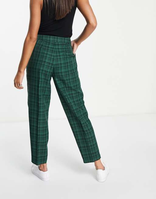 Asos plaid hot sale pants womens